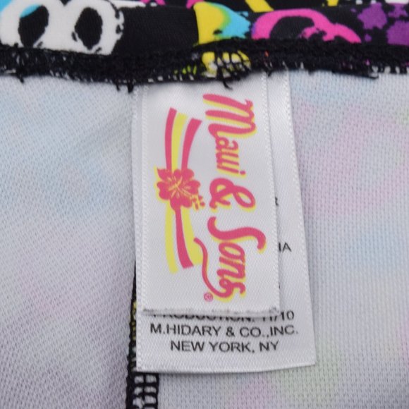 Maui & Sons Swim Shorts Boyshort Girls 16 Peace - Picture 5 of 8